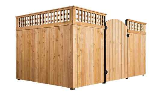 Treillis supérieur en bois