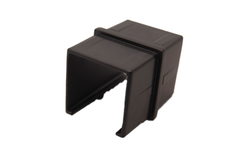 Union pour dessus rampe acier inoxydable peint noir (U-200N)