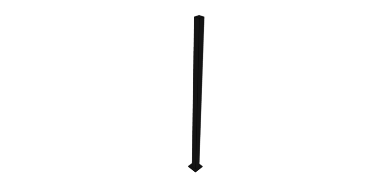 Poteau avec plaque 2.5″ x 2.5″ x 8’6″ (PT-2586P)