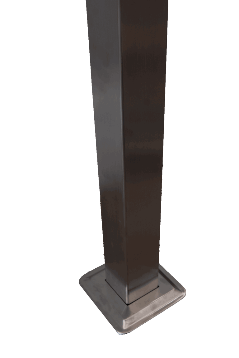 Poteau acier inoxydable 50″ × 1.5″ (PTS-5015)