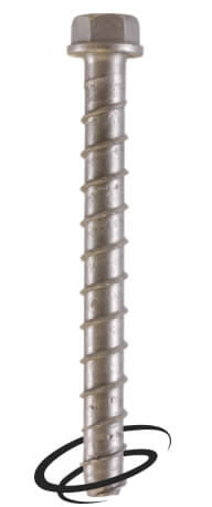 Vis d’ancrage à béton 1/4″ x 3″ de long de type Torpedo (Bte) (VAB-3B)